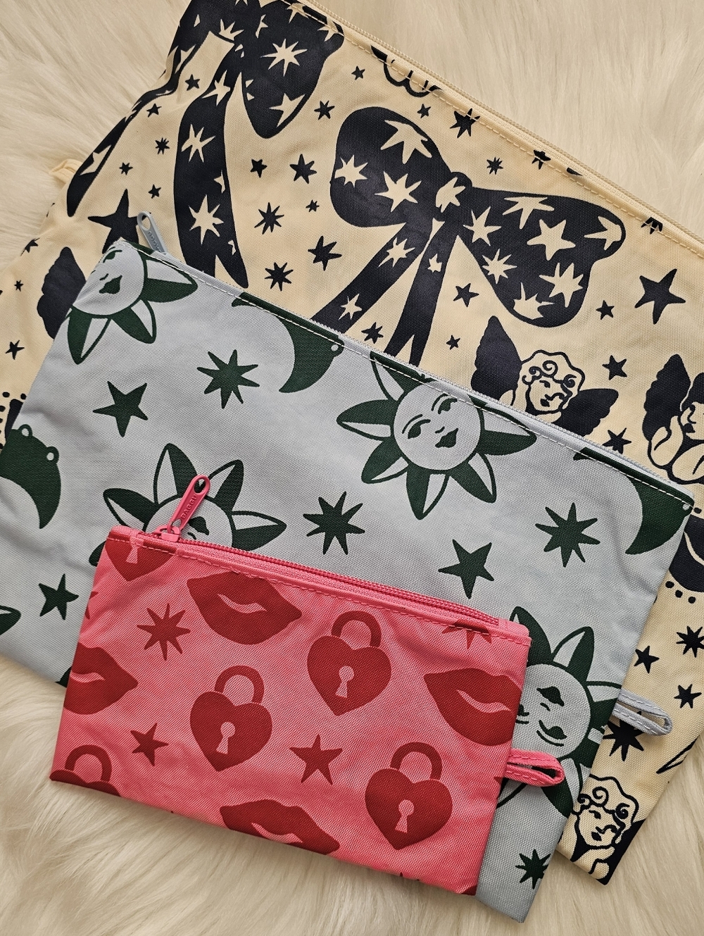 NWOT BAGGU Go Pouch Set Charms - Picture 3 of 4